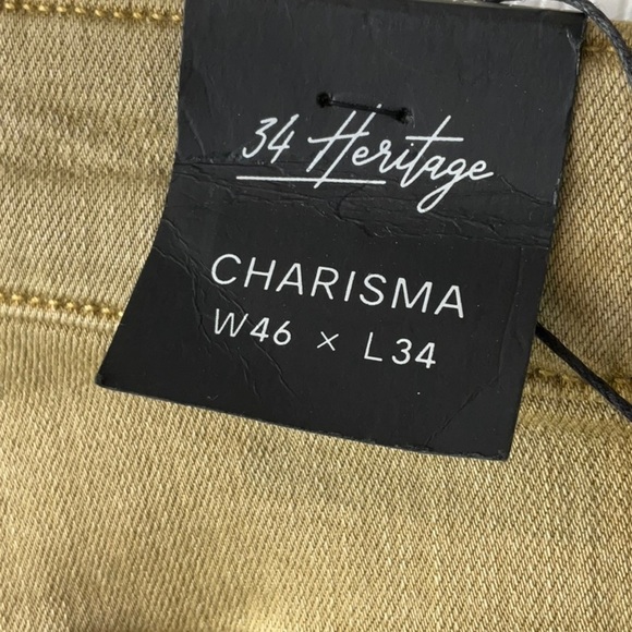 34 Heritage - Charisma Relaxed Straight Pants In Khaki Twill Size 46x34 - Picture 11 of 16